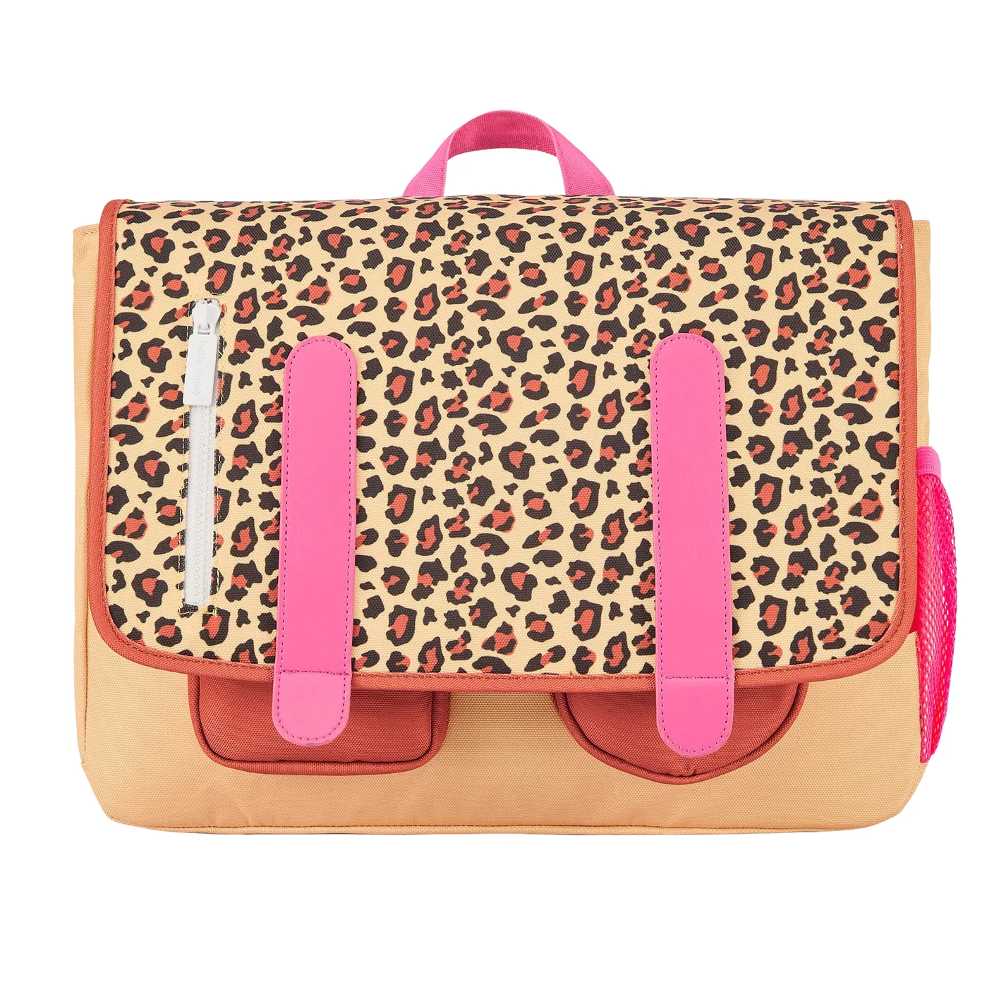 Cartable enfant Léopard Hello Hossy avec imprimé léopard pour l'école