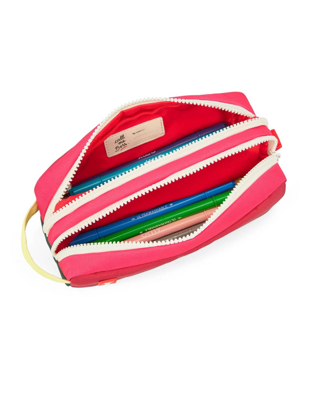 Trousse double compartiment enfant Mini Pastèque Hello Hossy colorée