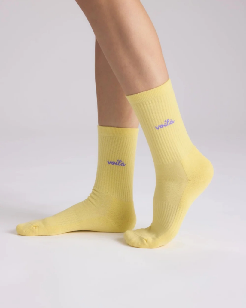 Chaussettes colorées en coton bio
