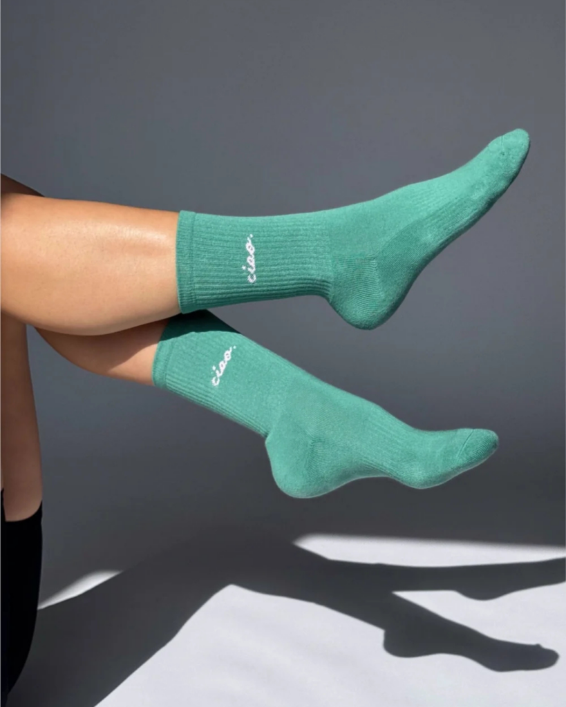 Chaussettes colorées en coton bio