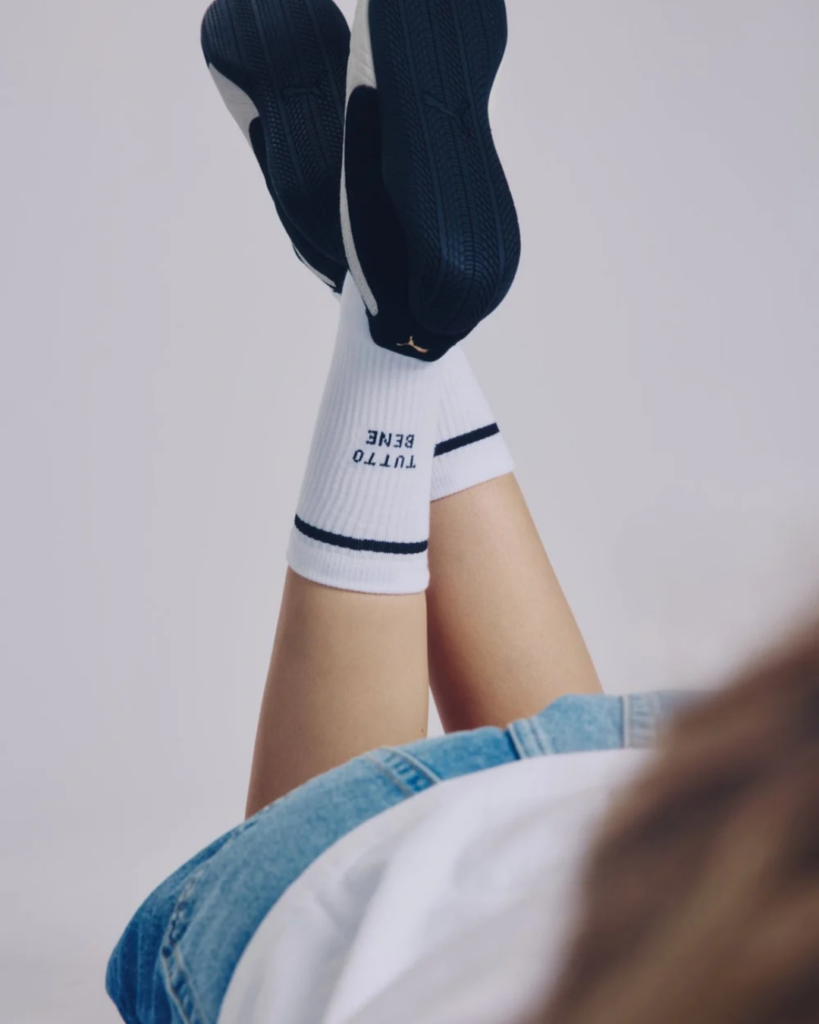 Chaussettes colorées en coton bio