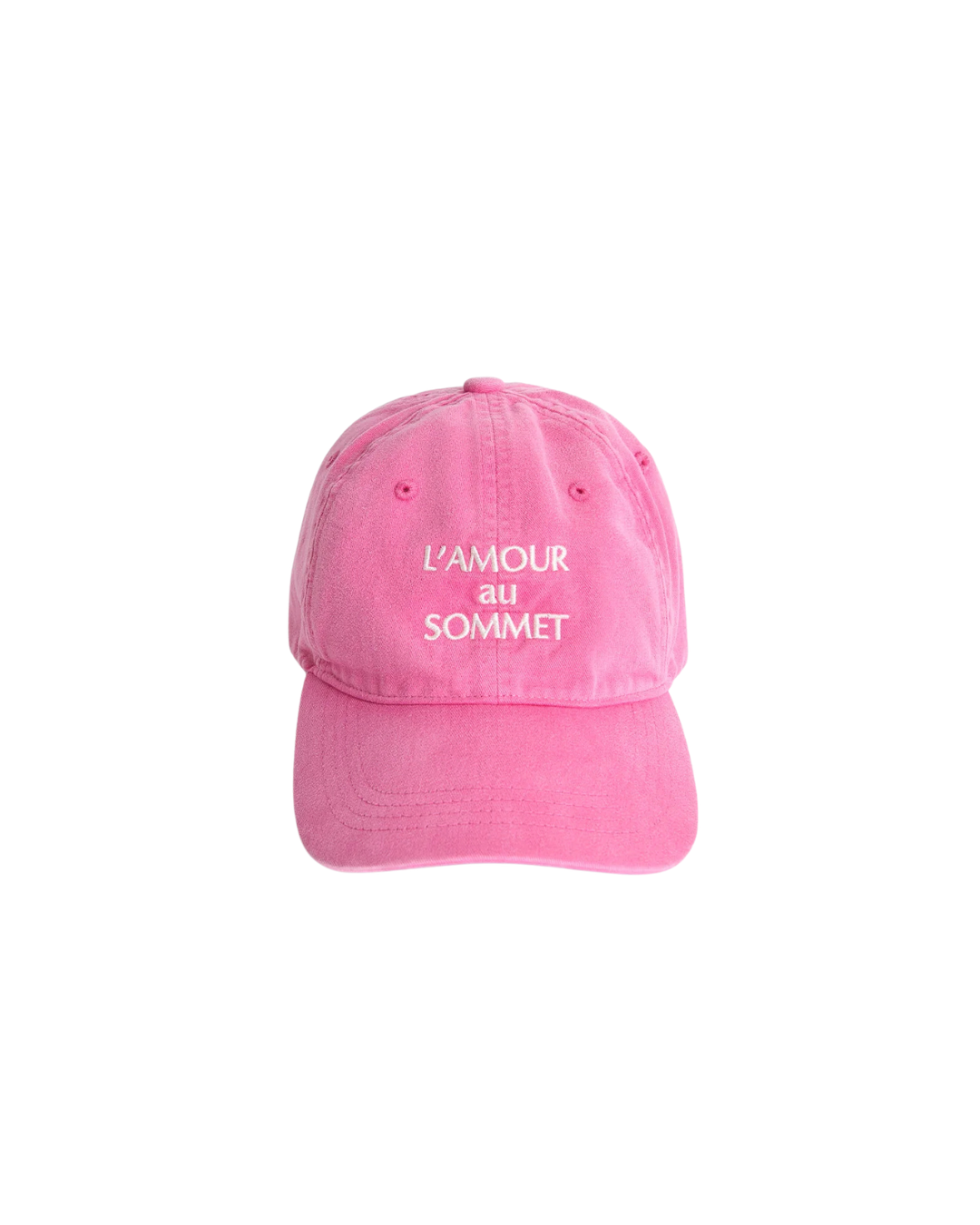 Casquette L’Amour au Sommet Rose – Coton Bio