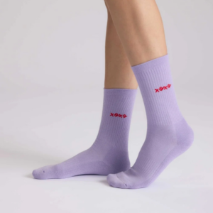 Chaussettes colorées en coton bio