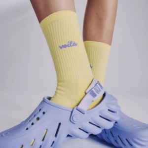 Chaussettes colorées en coton bio