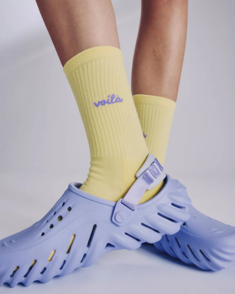Chaussettes colorées en coton bio