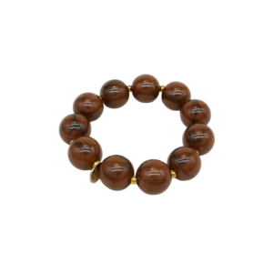 BICHOUS® Ronds Marron – Élastique Cheveux Bijou