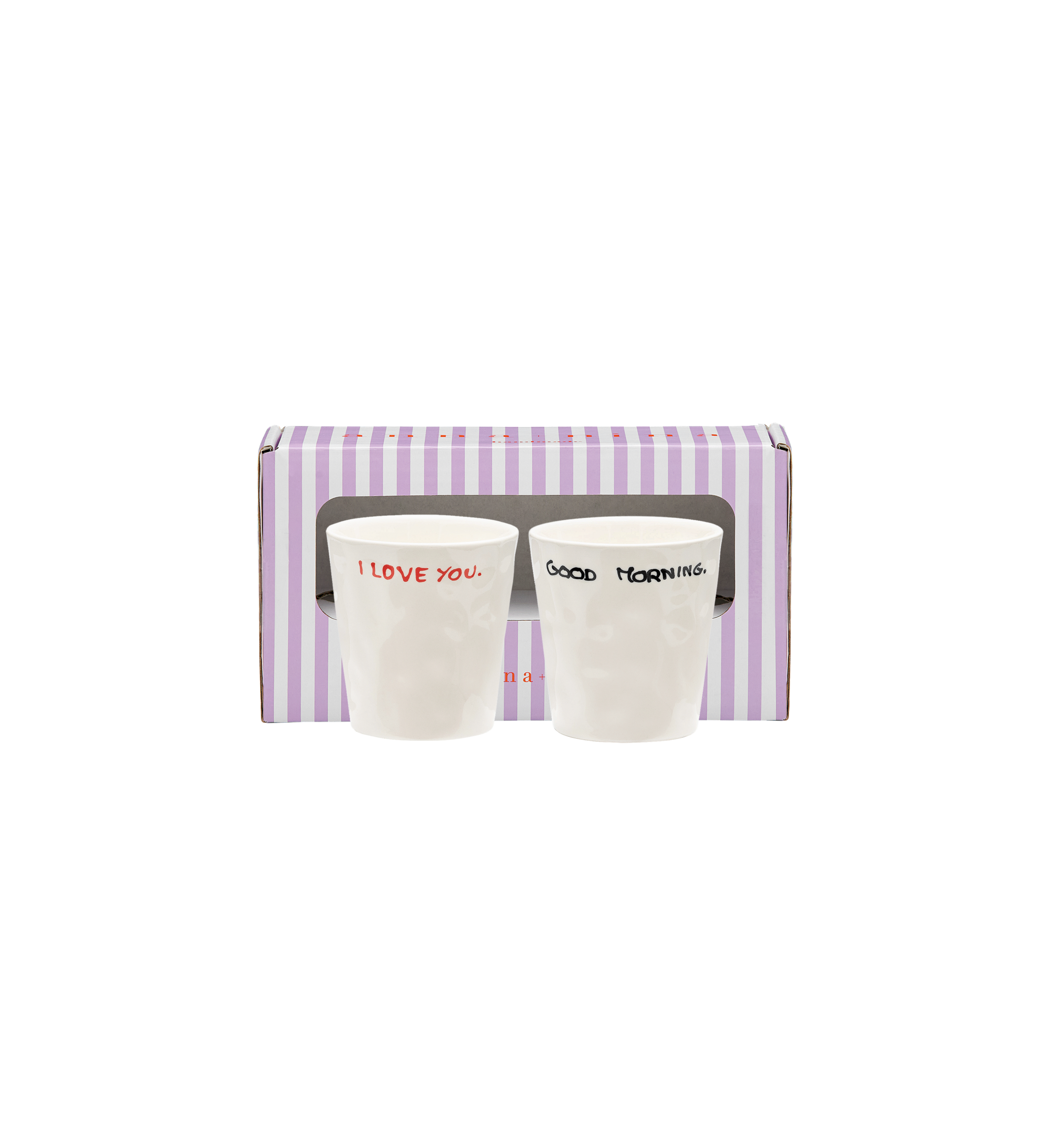 Set 2 tasses Good Morning I Love You Anna Nina