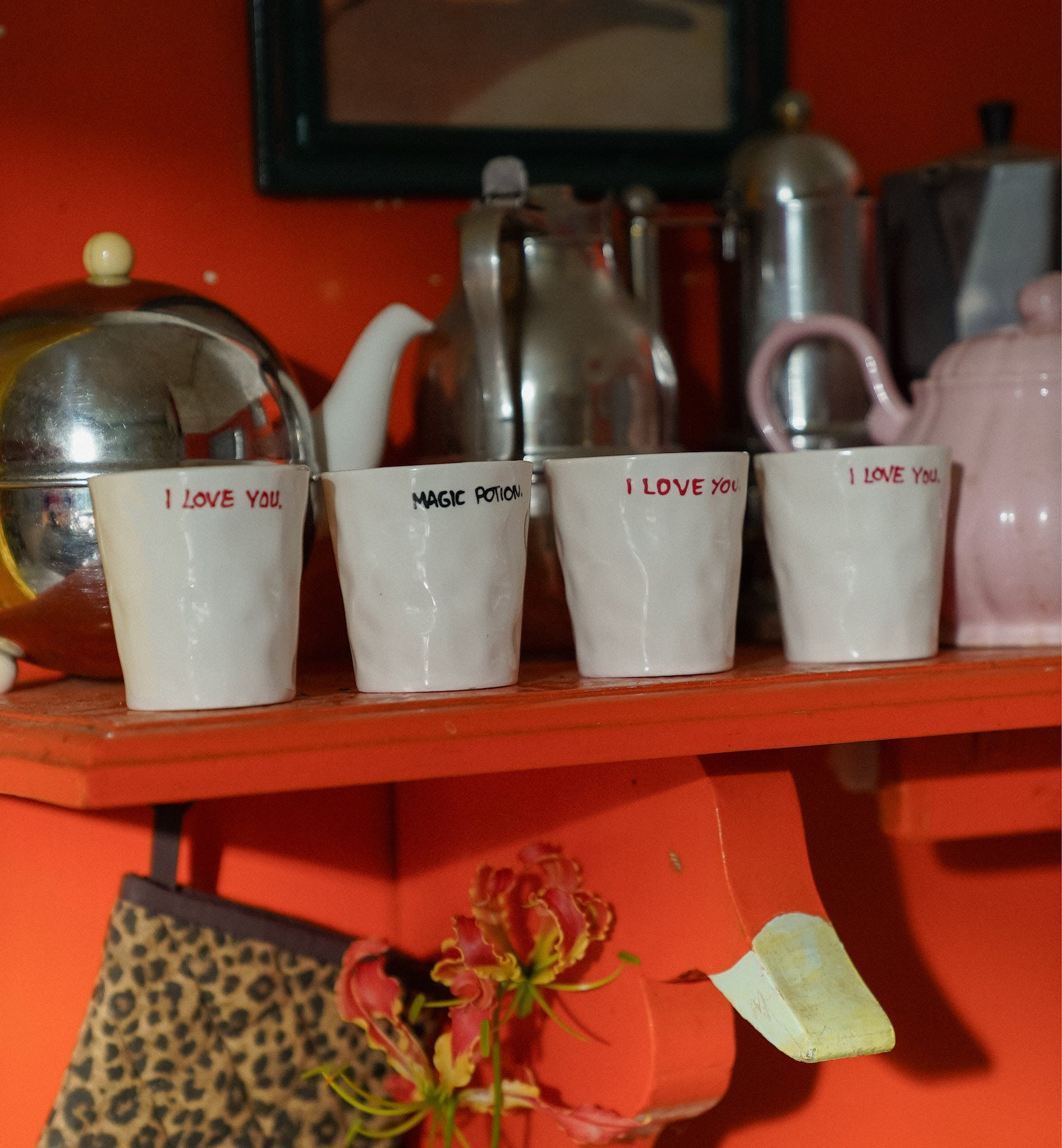Detail set 2 tasses Good Morning I Love You Anna Nina