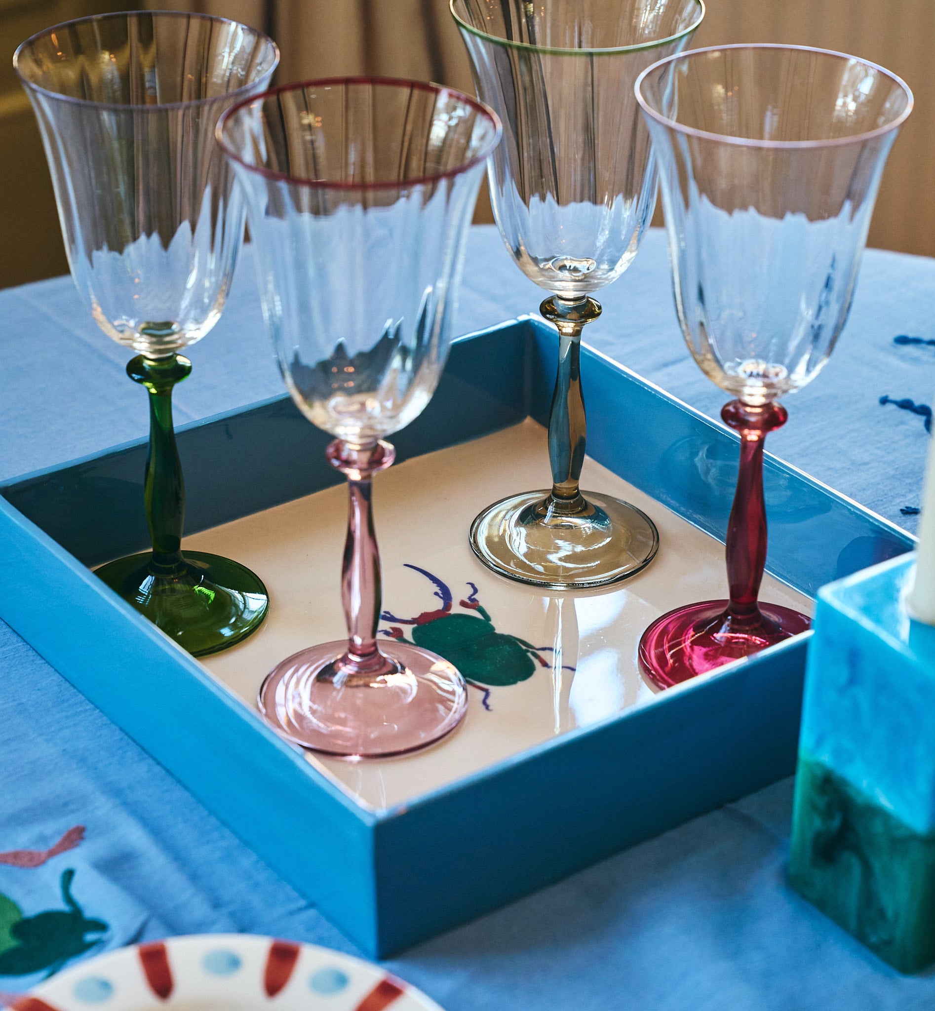 Lot 4 verres a vin Anna Nina en situation