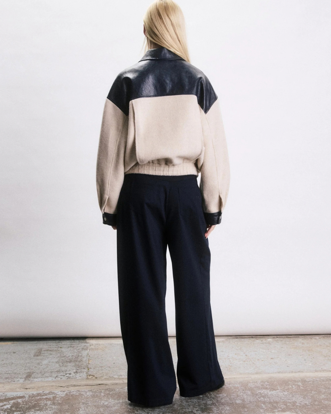 Bomber Liam crème femme oversize