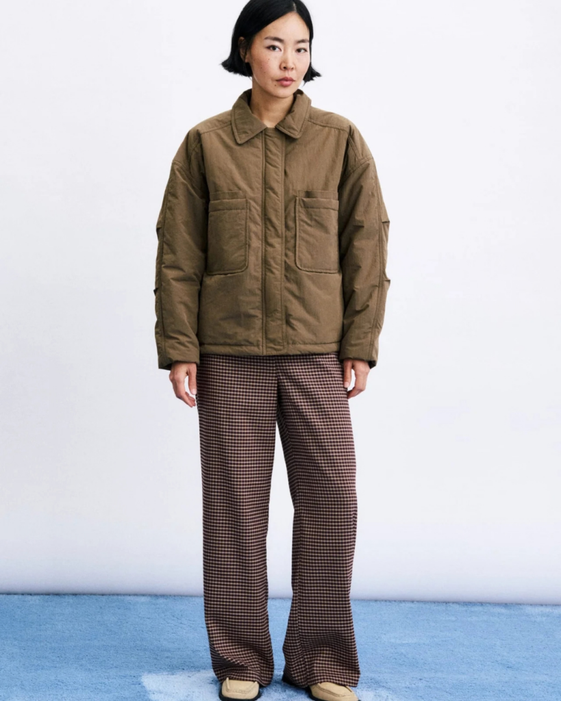 Doudoune Dorney Kaki FRNCH coupe oversize