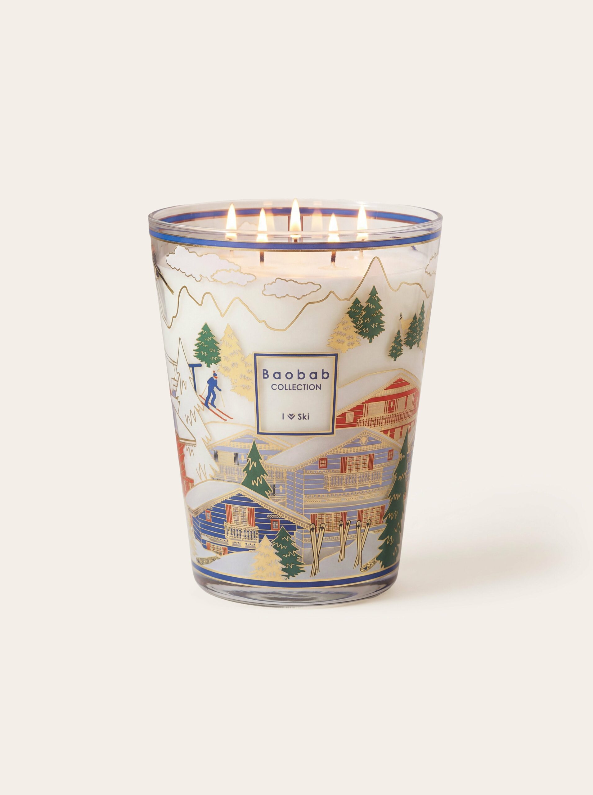 Bougie I Love Ski Grande - Baobab Collection