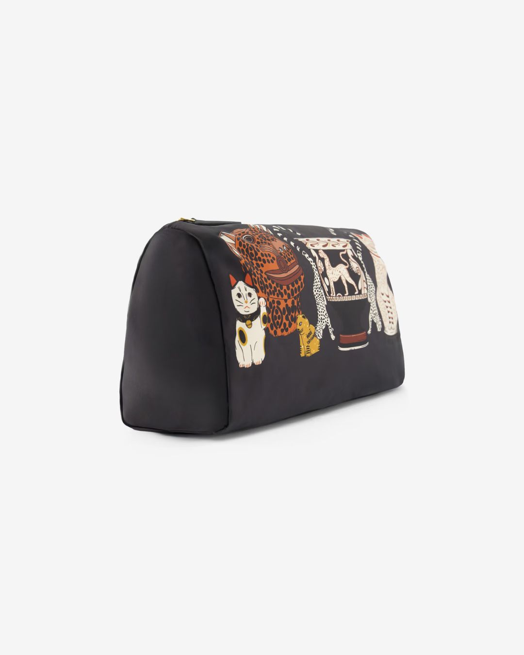 Trousse Collectionneur bleue Inoui Editions en polyester avec finitions cuir et imprimé artistique.