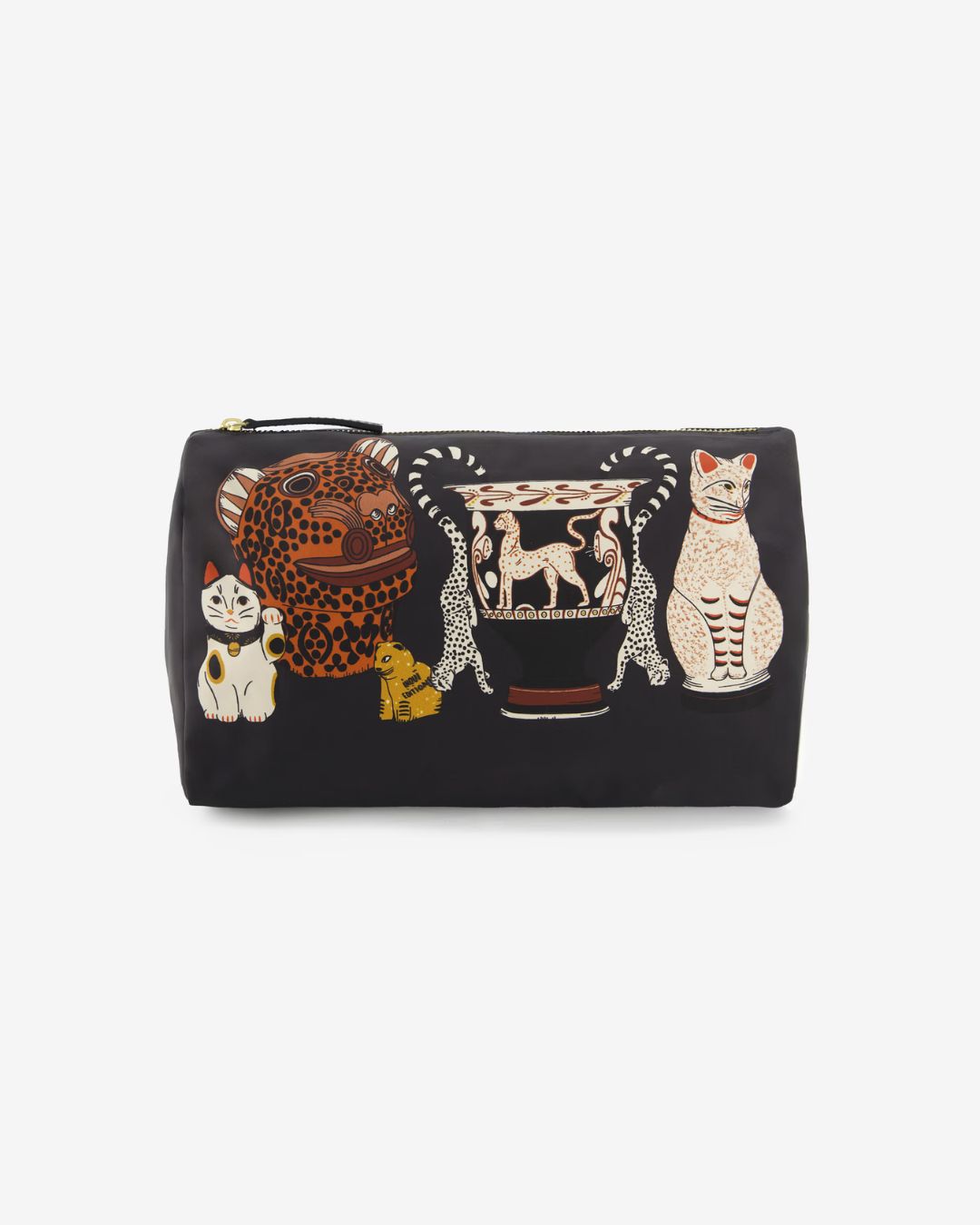 Trousse Collectionneur bleue Inoui Editions en polyester avec finitions cuir et imprimé artistique.