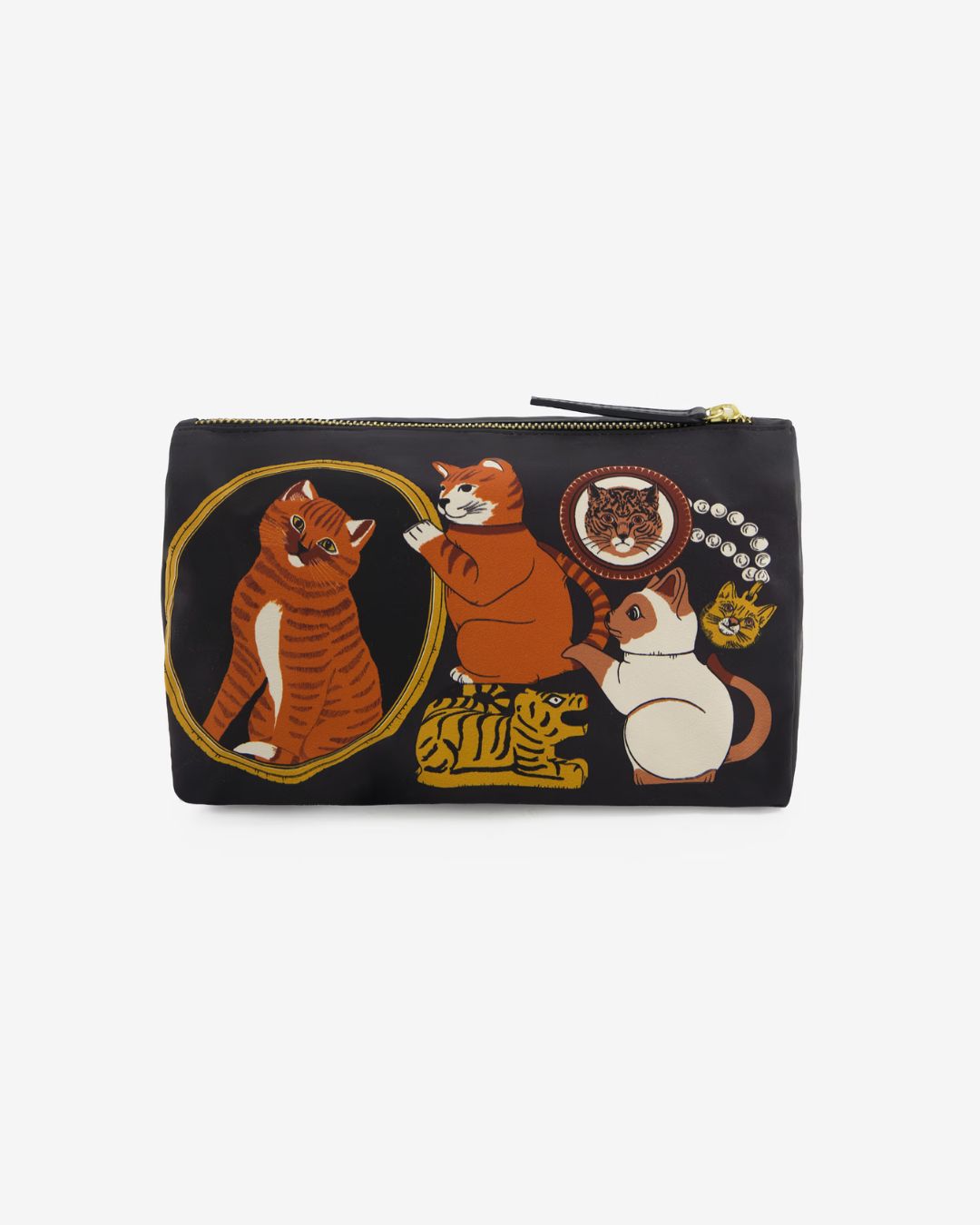 Trousse Collectionneur bleue Inoui Editions en polyester avec finitions cuir et imprimé artistique.