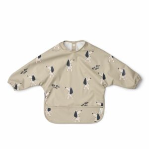 Tablier MERLE manches longues Liewood motif Chiens, coloris Gris