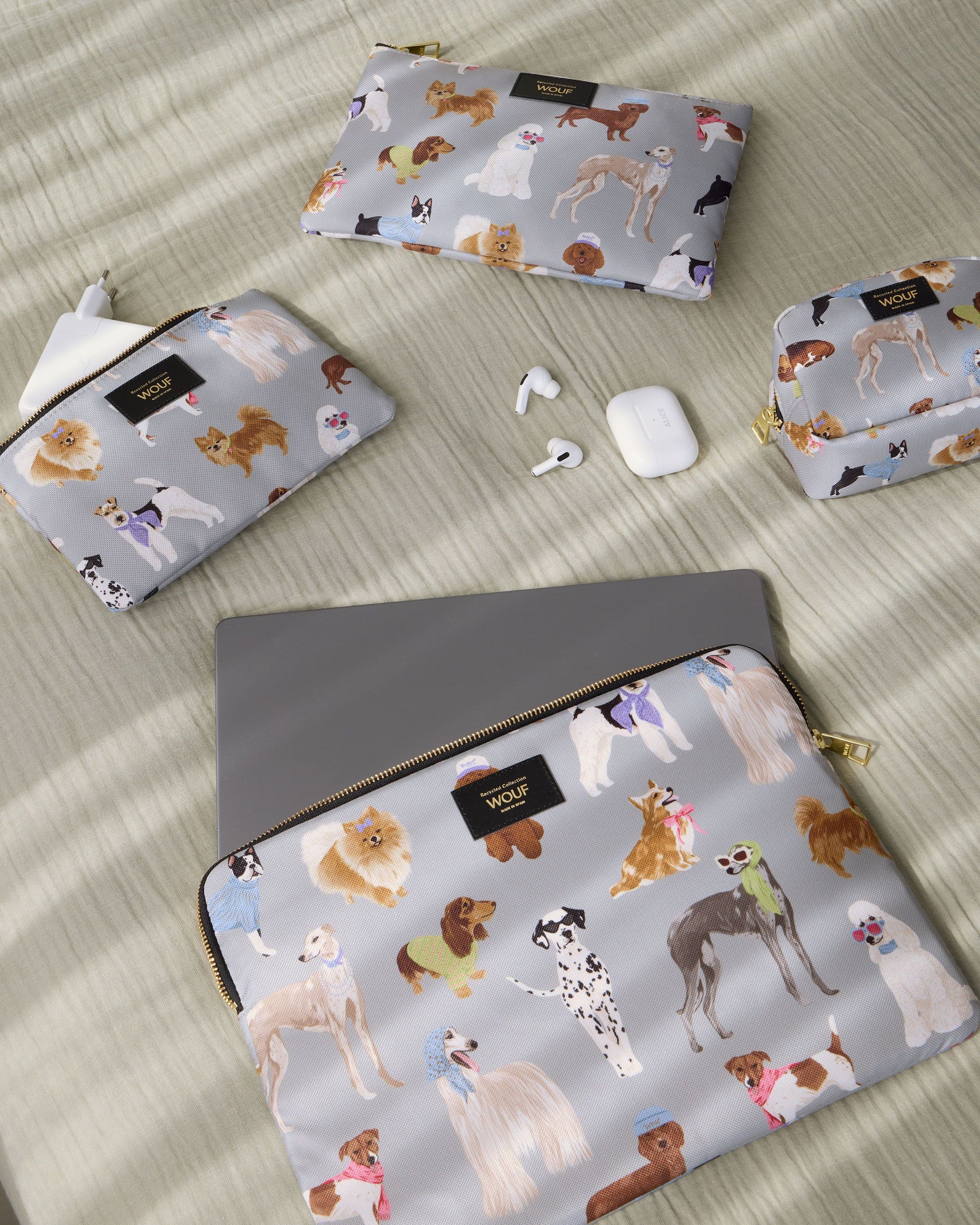 Housse ordinateur 13 pouces Puppy imprimé chiens