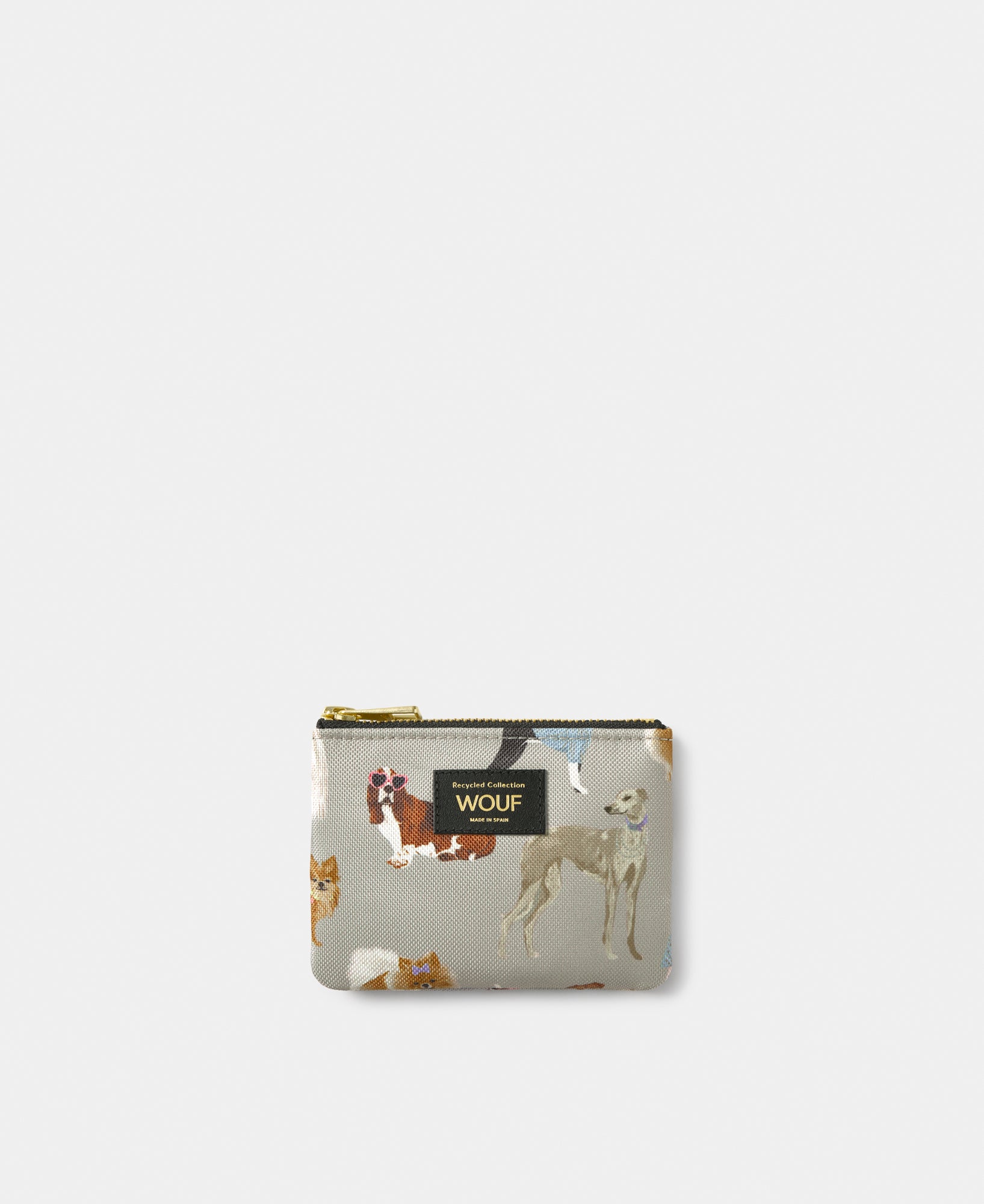 Petite pochette Puppy à imprimé chiens