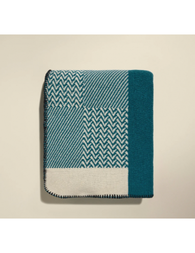 Plaid Kimi - Bleu Sarah - Maison Sarah Lavoine