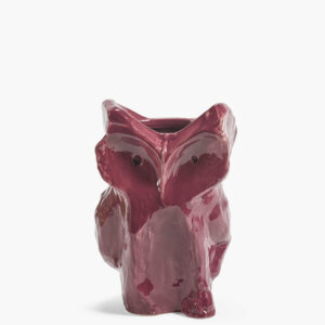 VASE HIBOU SMALL AUBERGINE