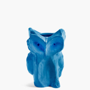 VASE HIBOU SMALL BLEU CLAIR