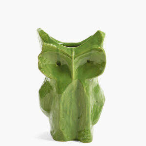 VASE HIBOU LARGE VERTFONCE