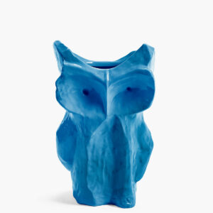 VASE HIBOU LARGE BLEU CLAIR