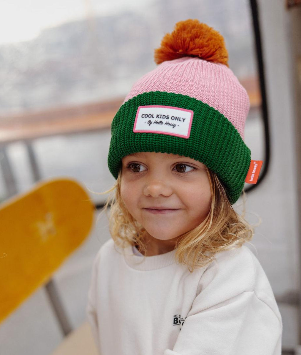 Bonnet Color Block Rosy 2-5 ans - Hello Hossy