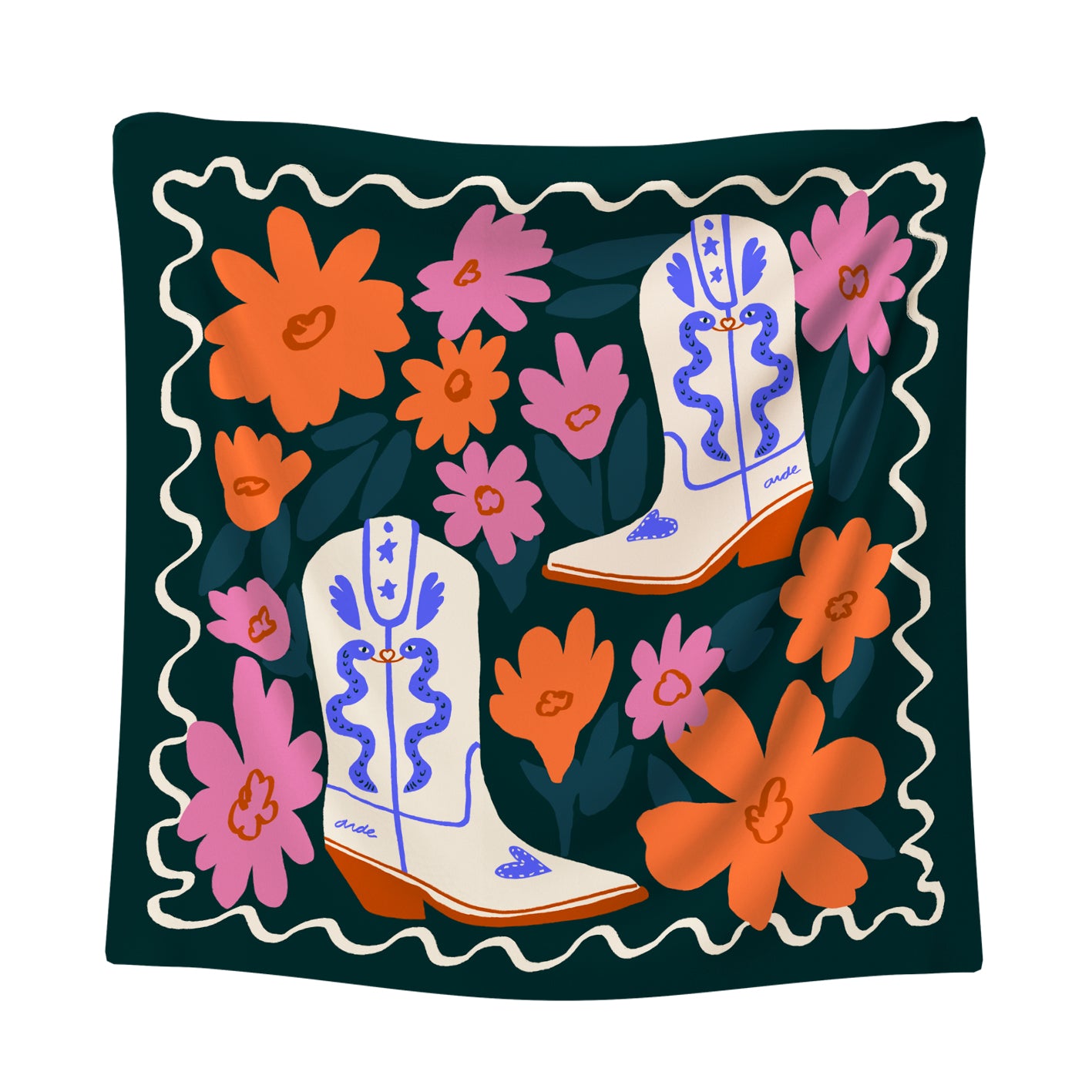 Foulard Happy Boots - ARDE (Studio Arde)